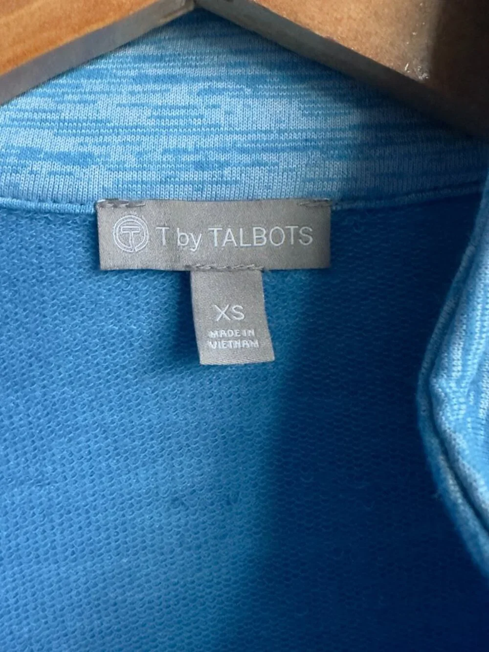 T by Talbots UPF 50+ Comfort Plush Space Dyed Full Zip Jacket XS